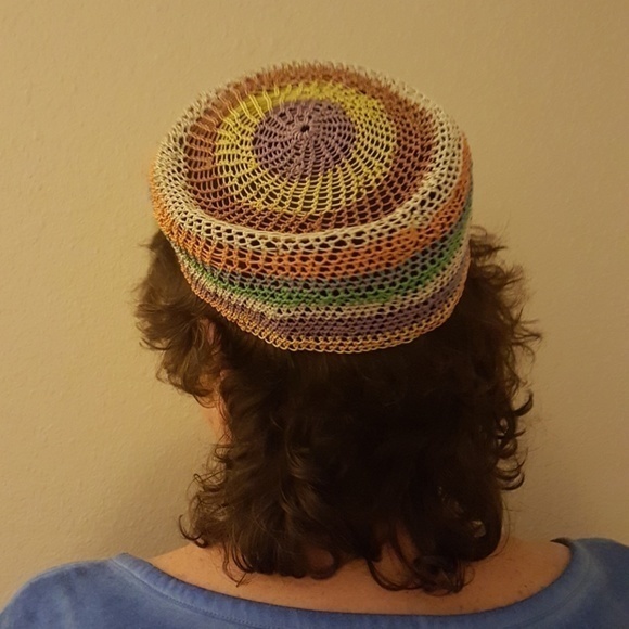 RARE NIGERIAN‎ MADE TELEPHONE WIRE PILLBOX HAT - Picture 2 of 5